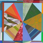 If The Mountain Won't Come To Mohammed (study for site-specific painting installation)